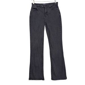 NYDJ Jeans Womens 4 Charcoal Grey Bootcut Lift Tuck Tech Cotton Stretch Mid Rise